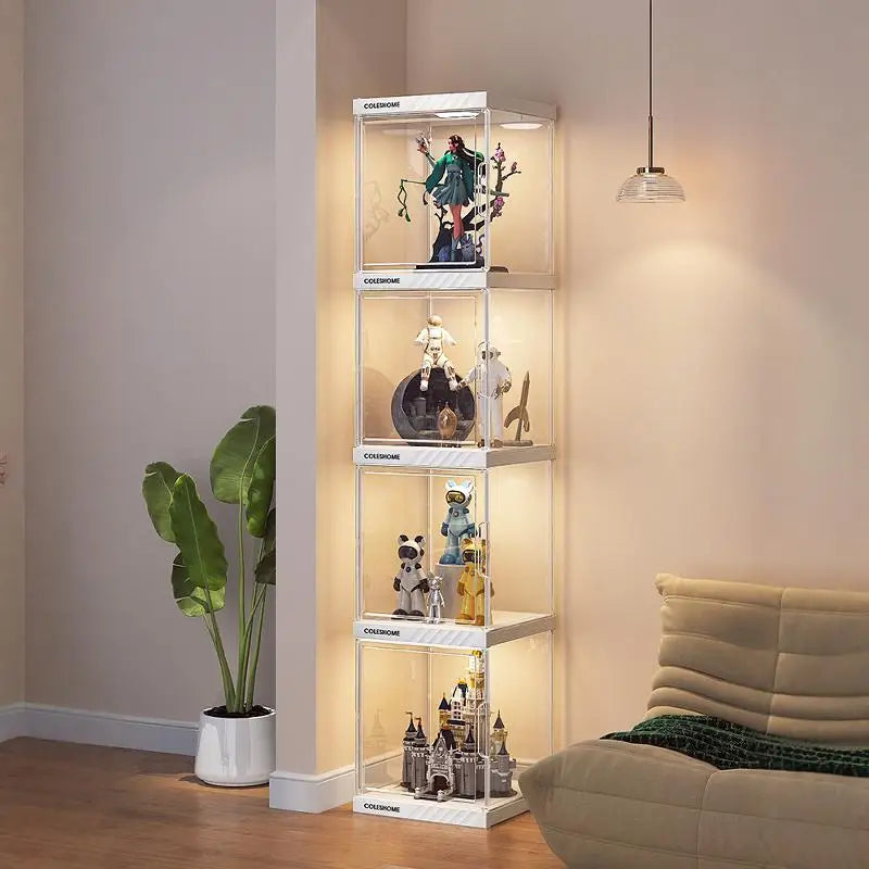 Hand made Display Cabinet Transparent Ornaments Blind Box Dustproof Acrylic Suitable