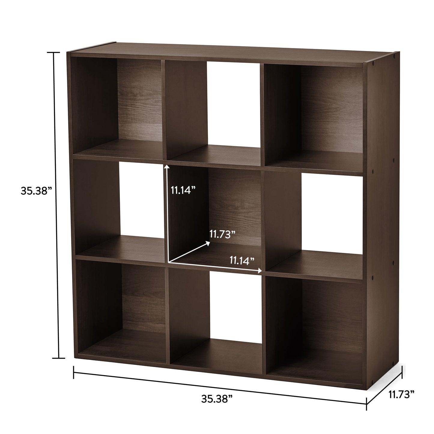 11" 9-Cube Storage Organizer, Espresso