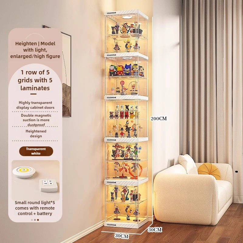 Hand made Display Cabinet Transparent Ornaments Blind Box Dustproof Acrylic Suitable
