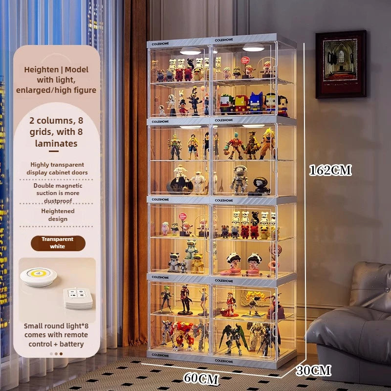 Hand made Display Cabinet Transparent Ornaments Blind Box Dustproof Acrylic Suitable