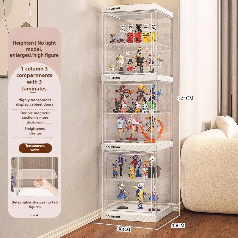 Hand made Display Cabinet Transparent Ornaments Blind Box Dustproof Acrylic Suitable