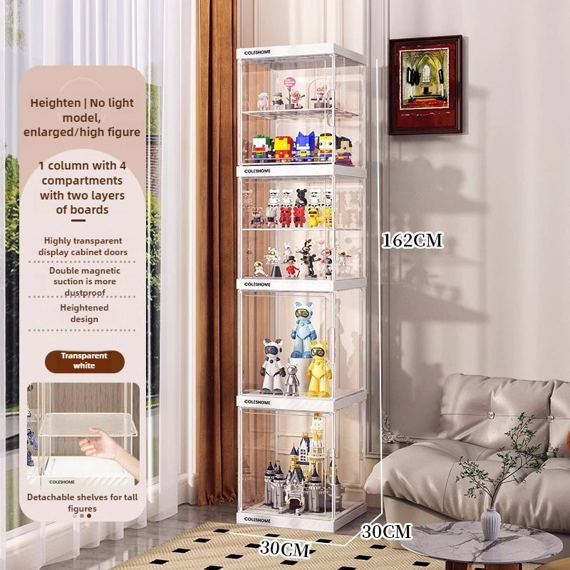 Hand made Display Cabinet Transparent Ornaments Blind Box Dustproof Acrylic Suitable