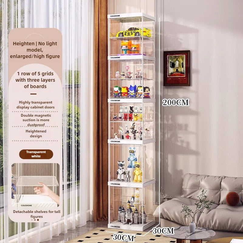 Hand made Display Cabinet Transparent Ornaments Blind Box Dustproof Acrylic Suitable